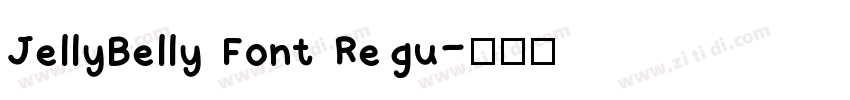 JellyBelly Font Regu字体转换